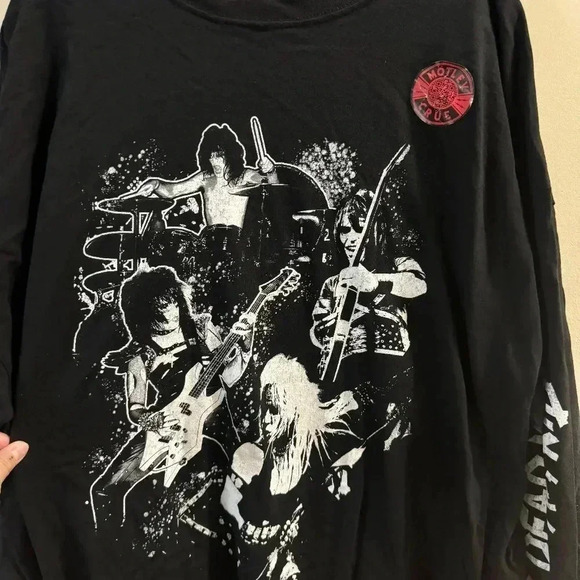 New Motley Crue Knock Em Dead Kid Long Sleeve Tee SZ XXL - Picture 3 of 7